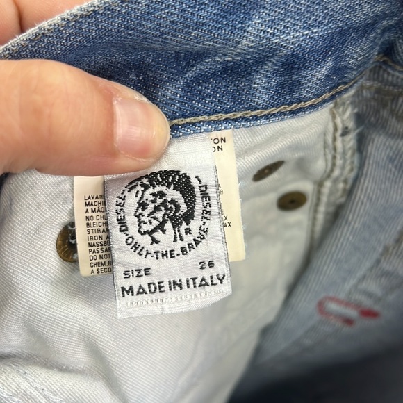 Diesel Industry Made in Italy Bootcut Jeans Size 26 Blue - Picture 8 of 11